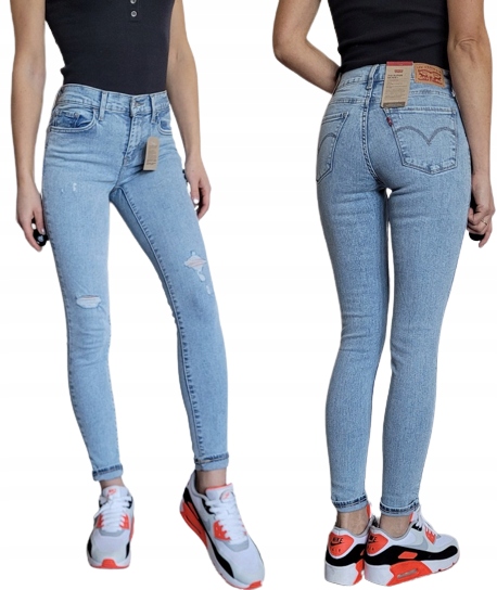 úzké nohavice Levi's 710 Skinny W26 L30 26x30 světlé