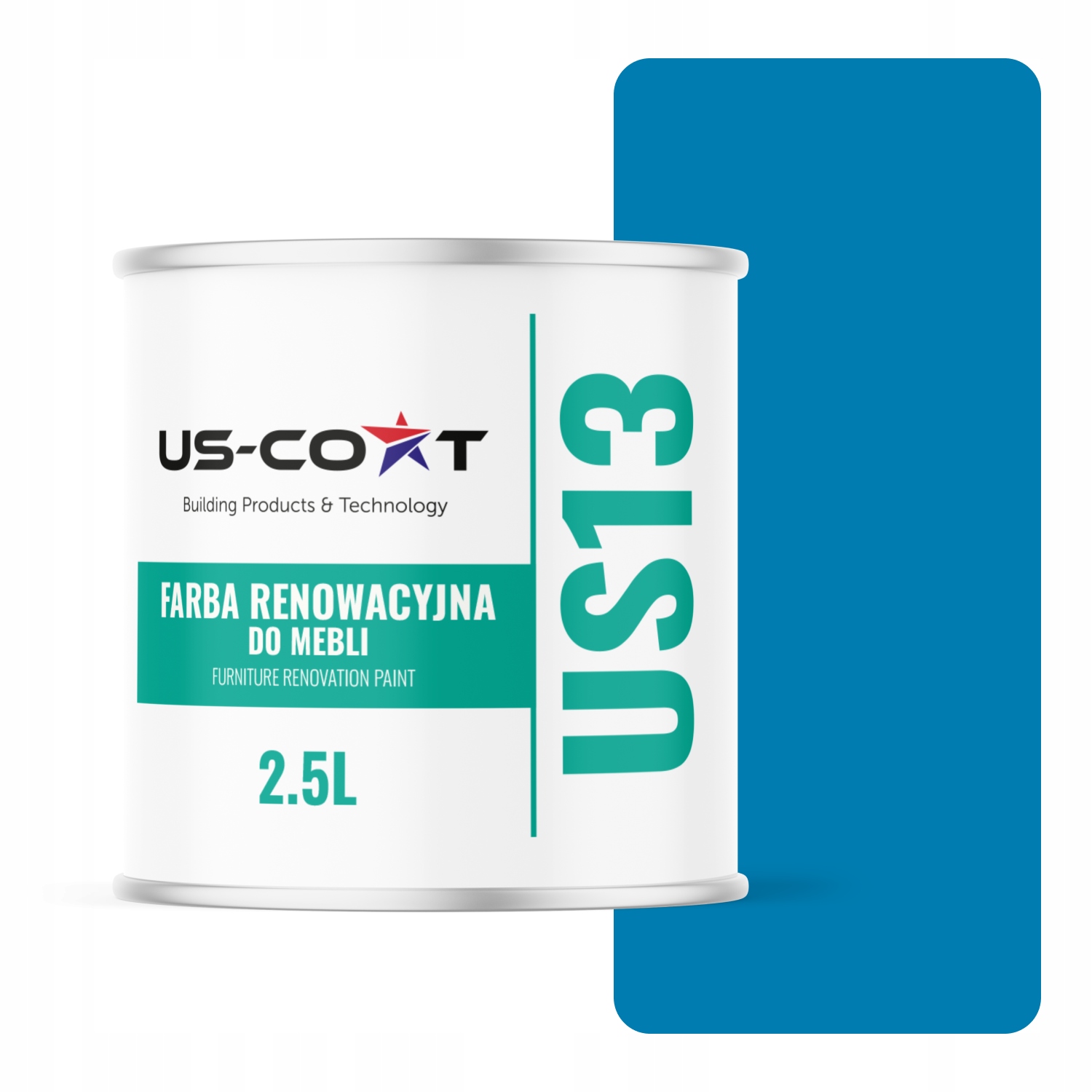 Farba Na Kuchynský Nábytok Na Prednej Strane Skriniek Modrá Ral 5015 Mat 2,5 L