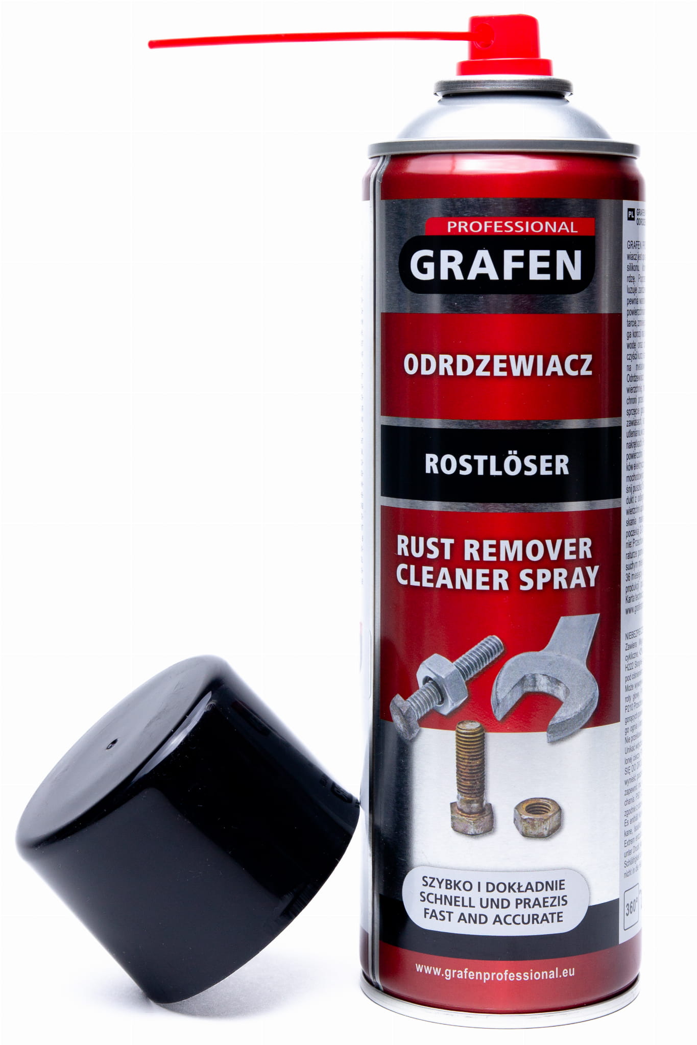 Odrdzewiacz W Sprayu Grafen Professional Rust Remover Cleaner Spray 500ml