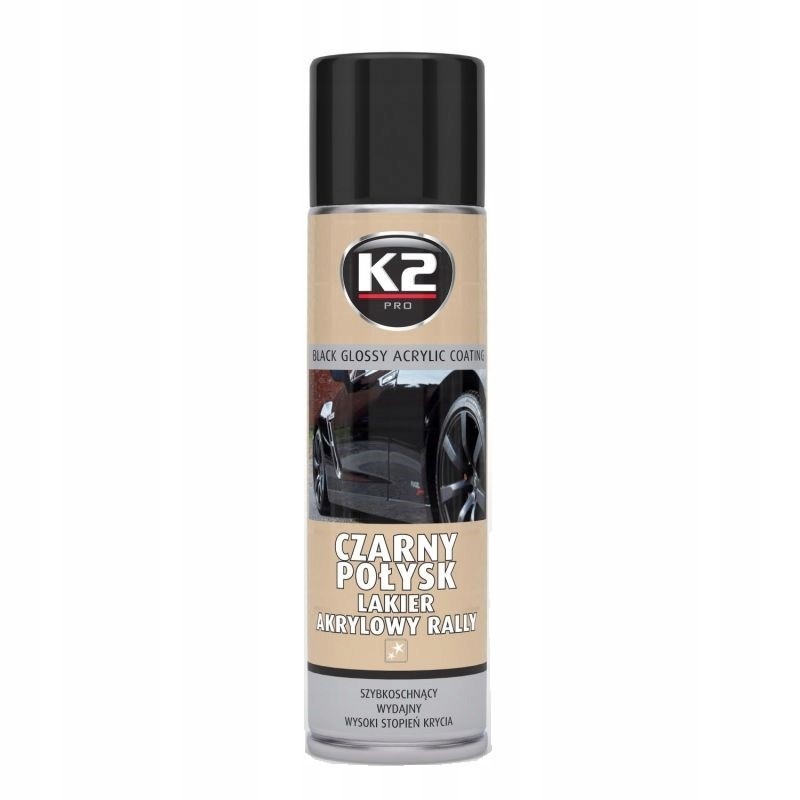 

K2 Lakier Akrylowy Czarny Połysk 500 ML