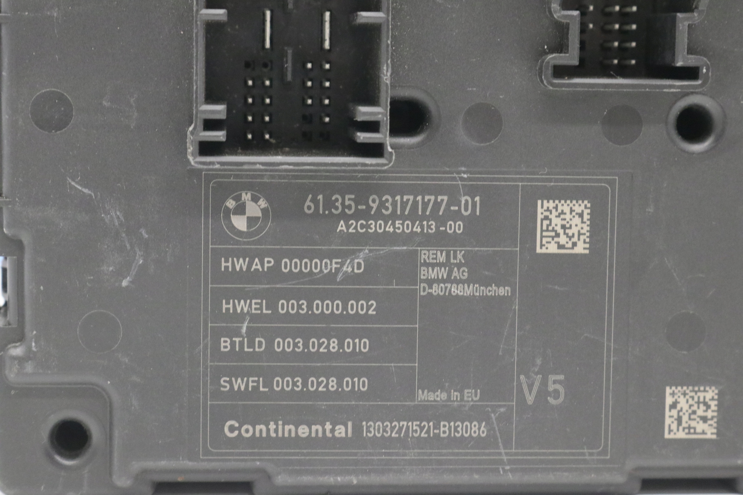 BMW F20 F21 F22 module control unit REM 9317177