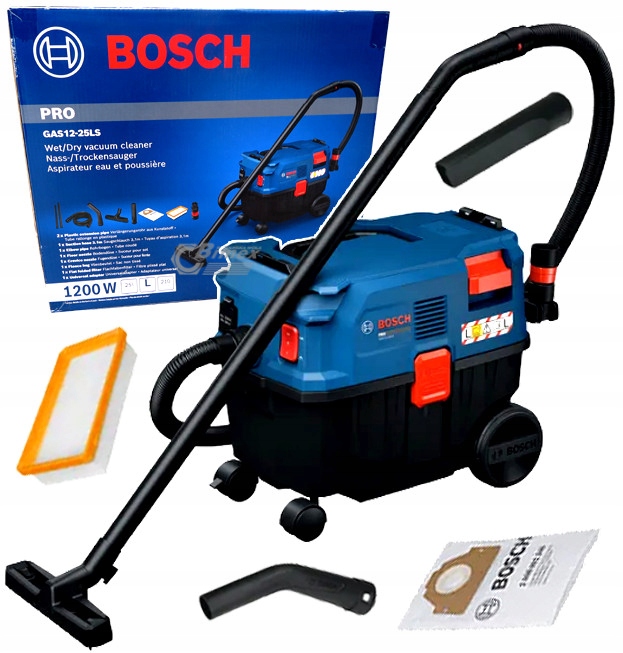 Odkurzacz przemysłowy, uniwersalny 1200W Bosch Gas 12-25LS 06019S3100