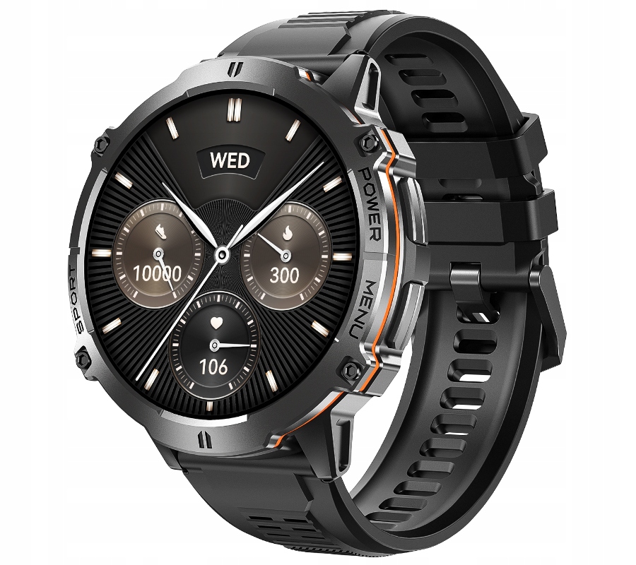 Smartwatch męski Rubicon RNCF40 black/black Sil