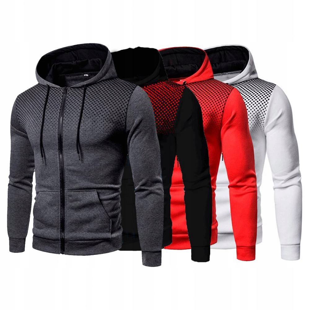 Coat Solid Color Gradient Drawstring Cardigan Hood Wzór dominujący aztecki