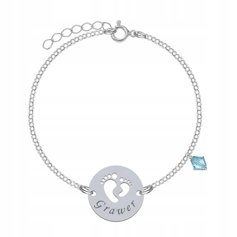 

Bransoletka dla chrzestnej srebro Grawer
