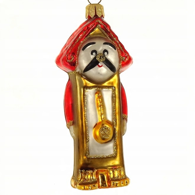 

Bombki Choinkowe Szklane Zegar 9cm