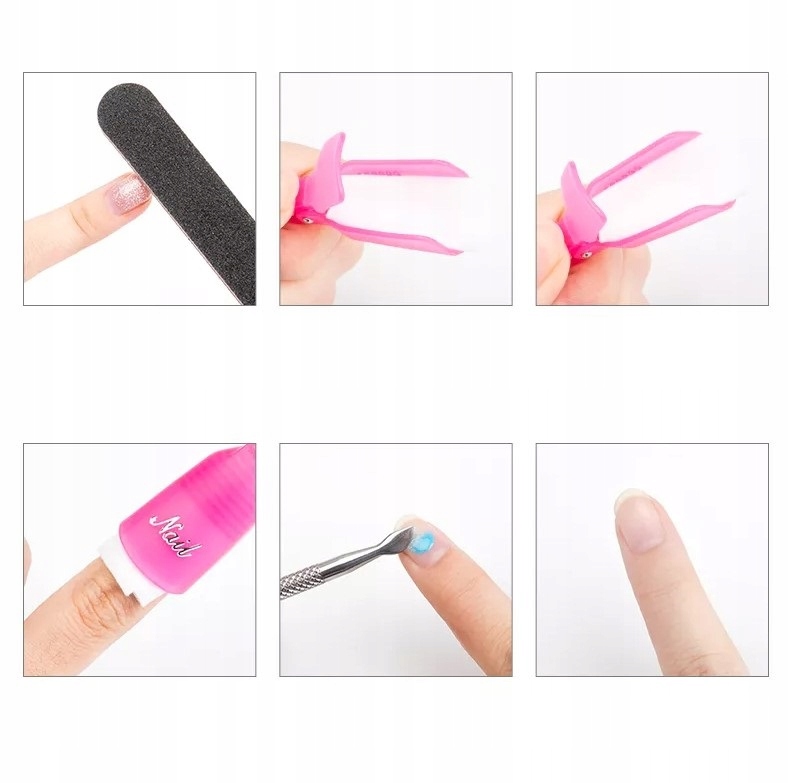 KLIPSY do USUWANIA lakieru hybrydowego żelu 10 szt EAN (GTIN) 5901062718696