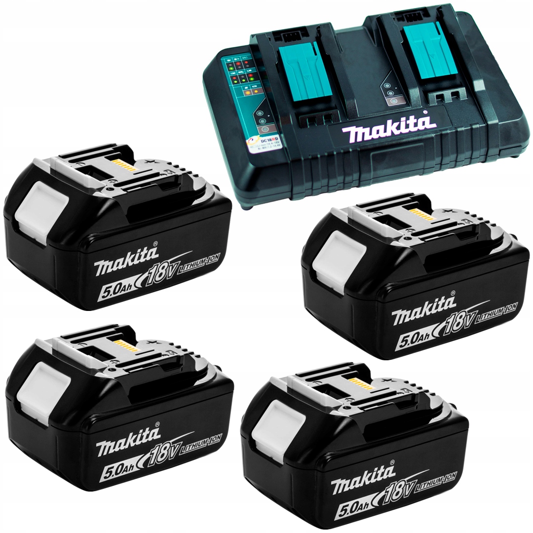 Ładowarka zestaw DC18RD +4aku BL1850B 5,0Ah Makita