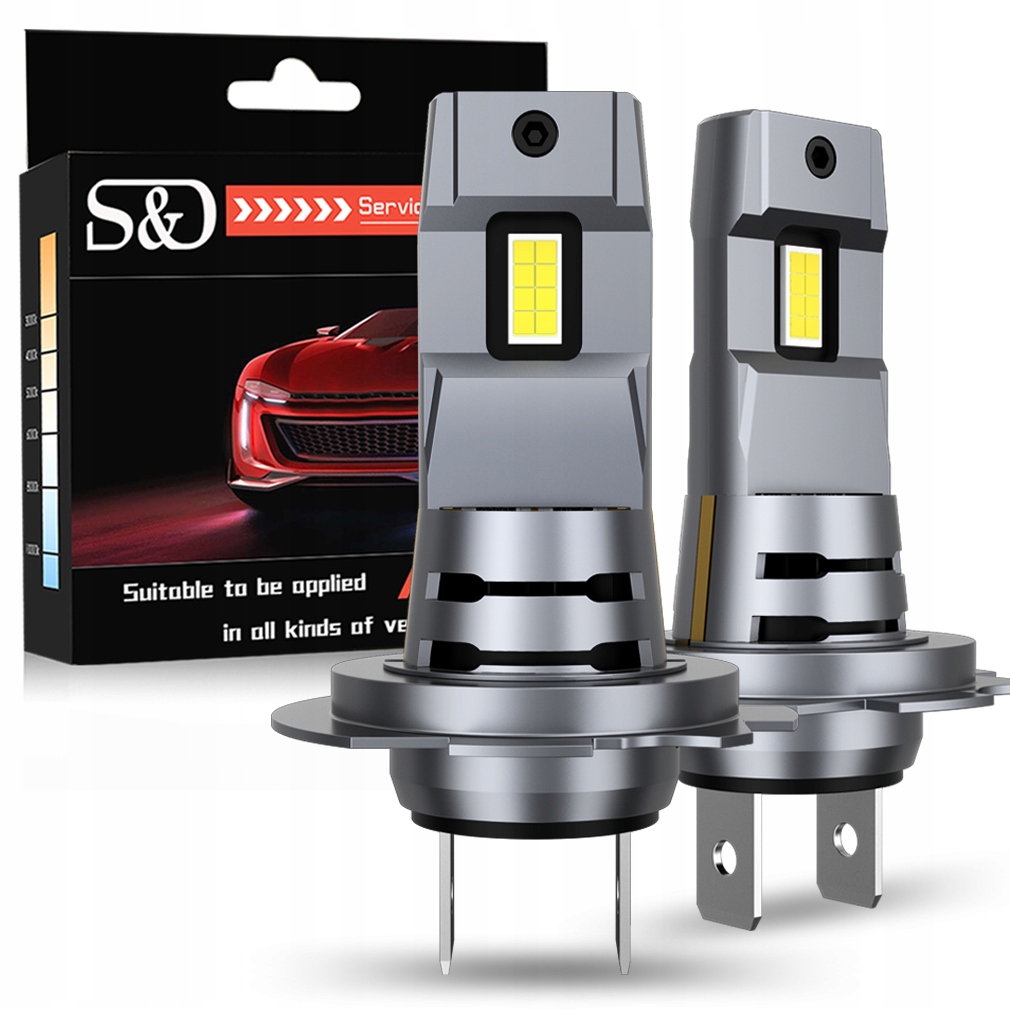 Led žárovky S&d i7s H7 Csp Light +400% 20000LM