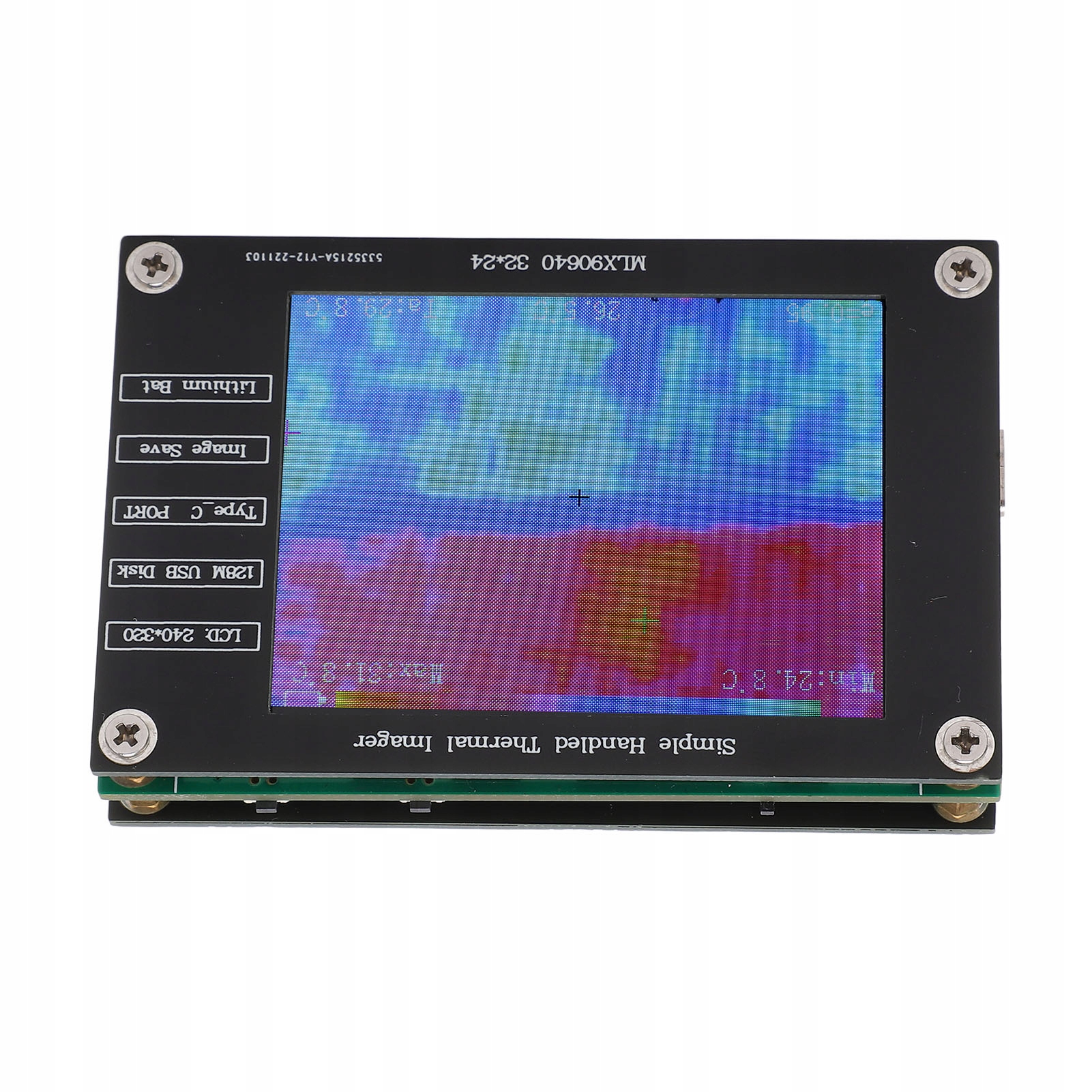 LCD KAMERA TERMOWIZYJNA –40 +300 TERMODETEKTOR PODCZERWIEŃ Marka bez marki