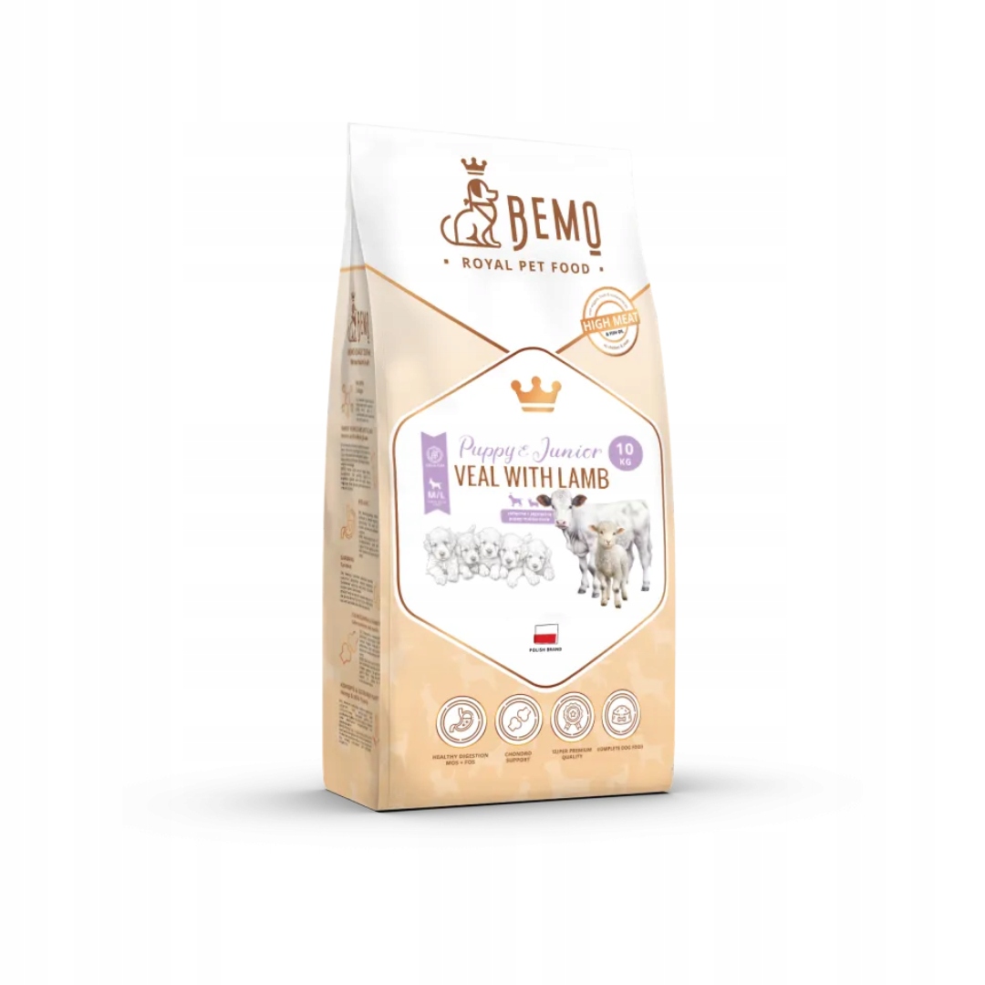 Bemo Puppy & Junior Veal Cielęcina z jagnięciną dla szczeniąt 10 kg