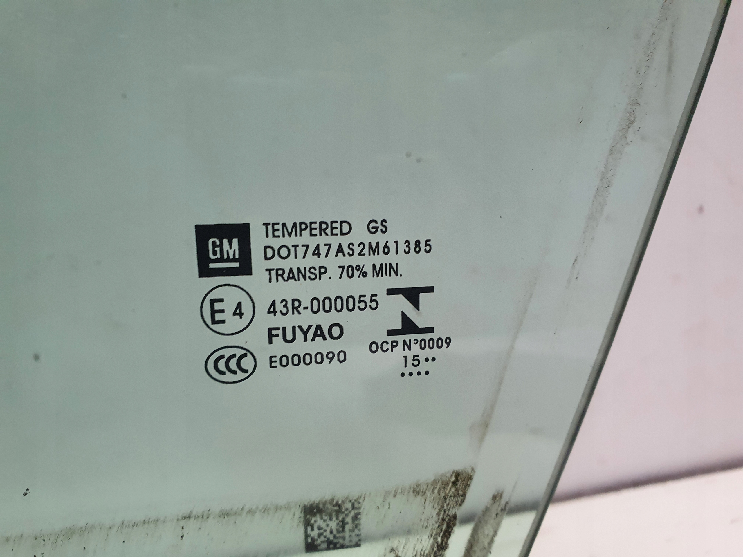 OPEL ASTRA K window door left front 15