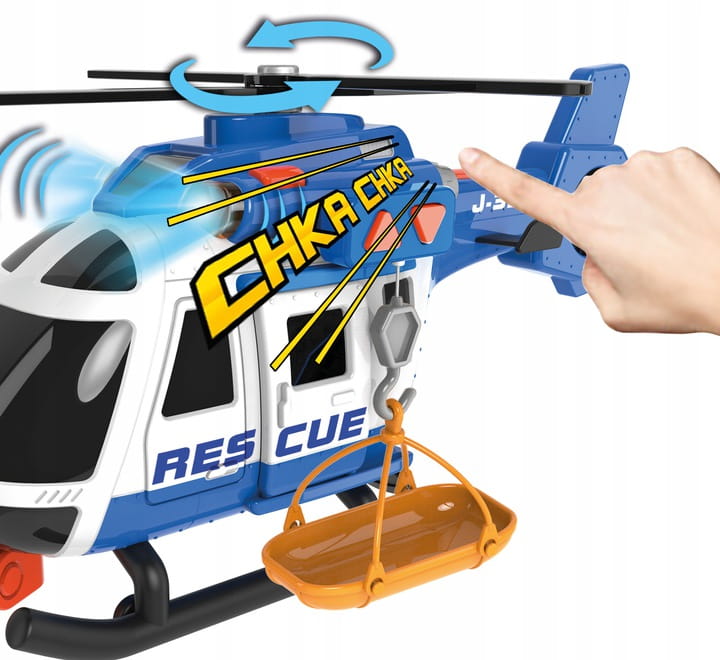 HELIKOPTER RATUNKOWY POLICJA - ŚWIATŁO DŹWIĘK Kod producenta HT63931
