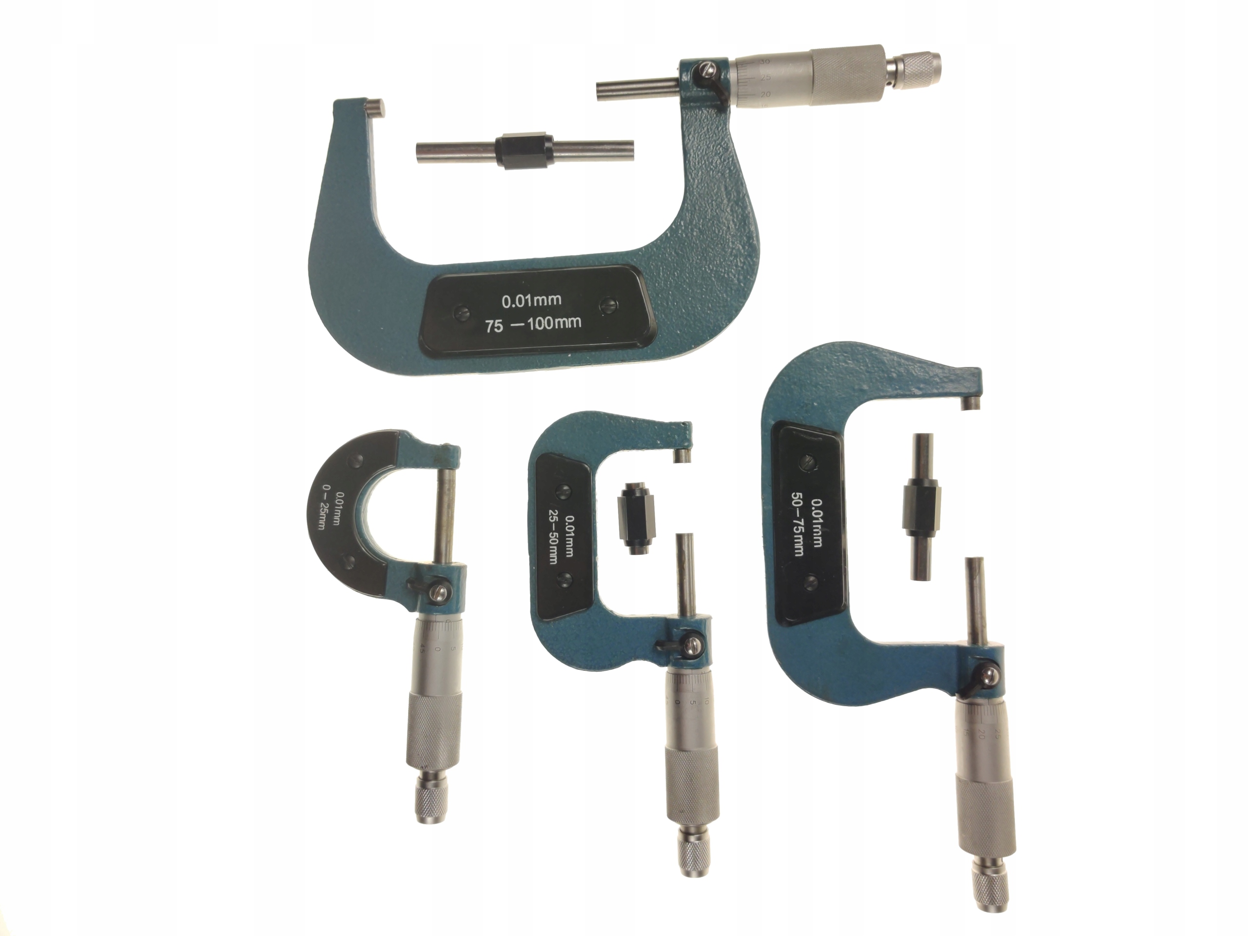 Mikrometry komplet 4ks