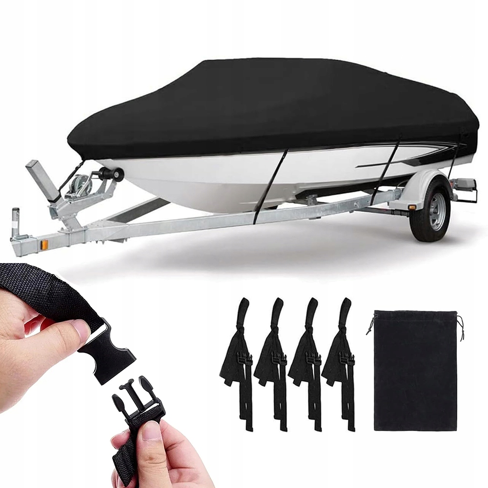 Pokrowiec Plandeka Osłona Przykrycie na Łódź Łódkę Wędkarską 600X290CM