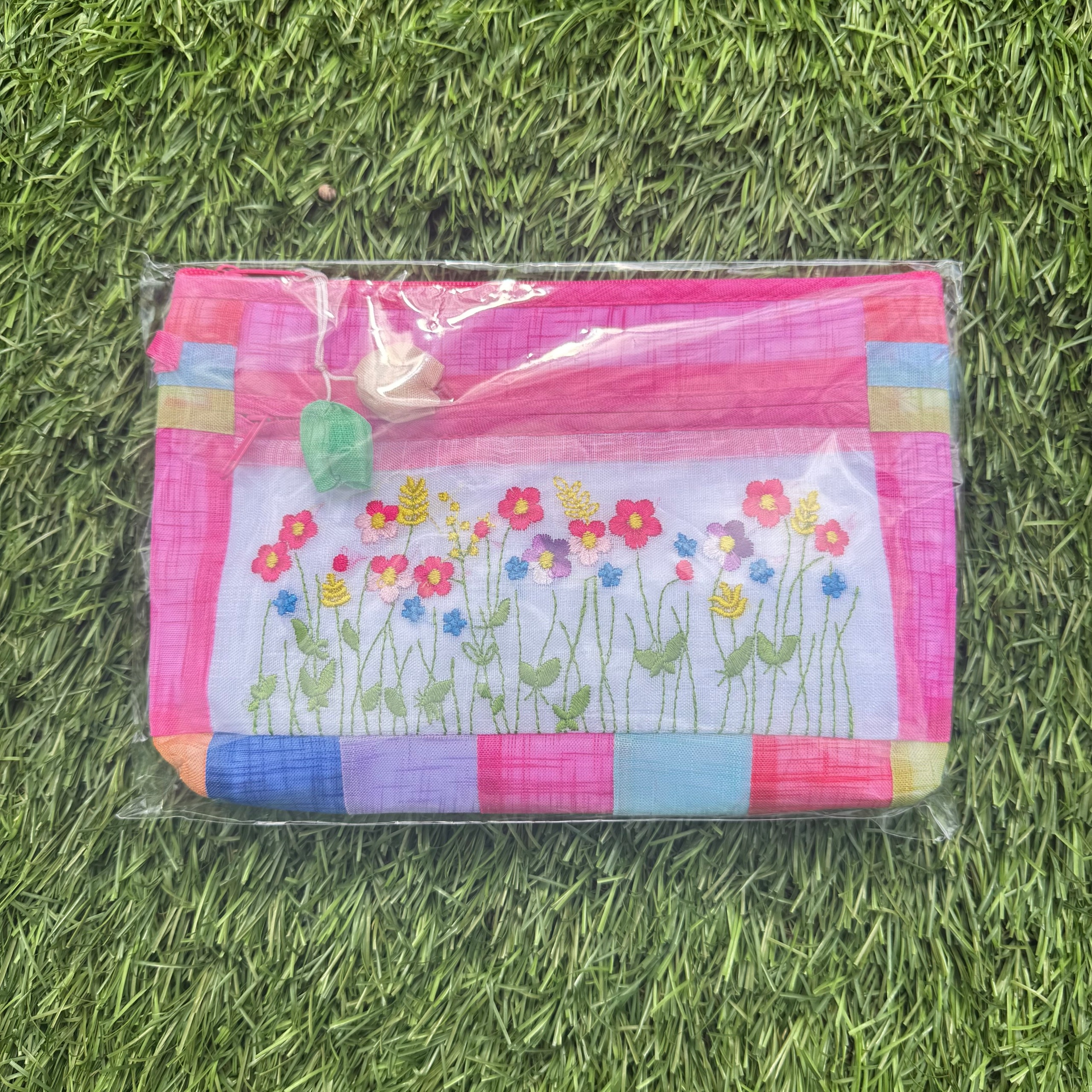 Tradiční korejská kosmetická taška z ramene (Mosi) Handmade růžová