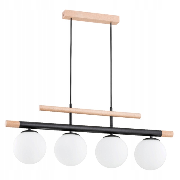 Dlouhý asijský lustr na béžovém podhledu Trendy Dřevěný do studia