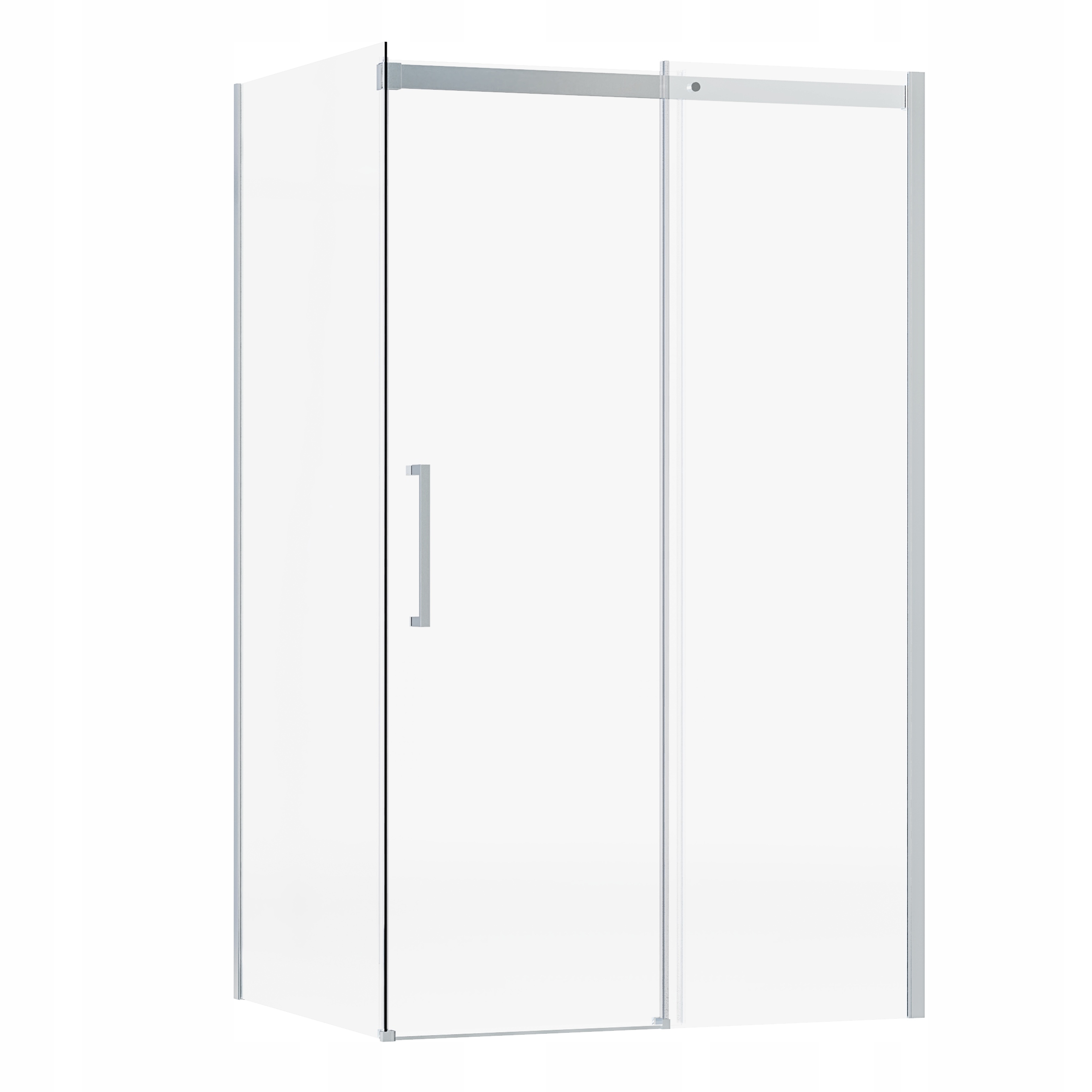 Sprchový Kout 120X100X195 Posuvná Indes Chrome Stříbrné Sklo 8 MM