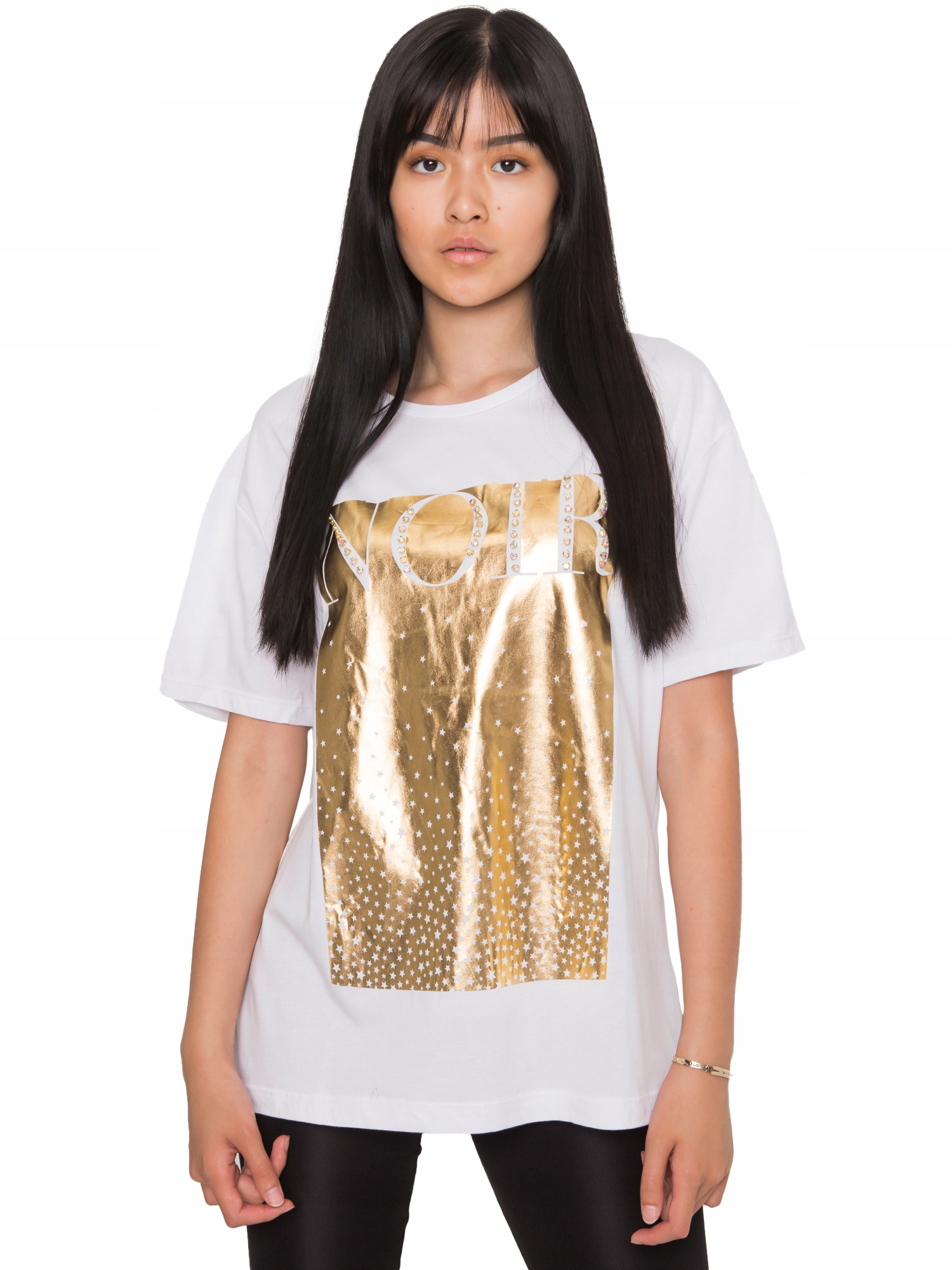 

Bawełniana Koszulka damska T-shirt print - M