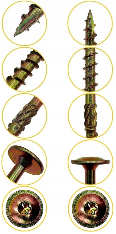 WKRĘTY CIESIELSKIE DO DREWNA 5x80 TORX ŁEB TALERZOWY PODKŁADKOWY DMX 200szt Waga produktu z opakowaniem jednostkowym 1.5 kg