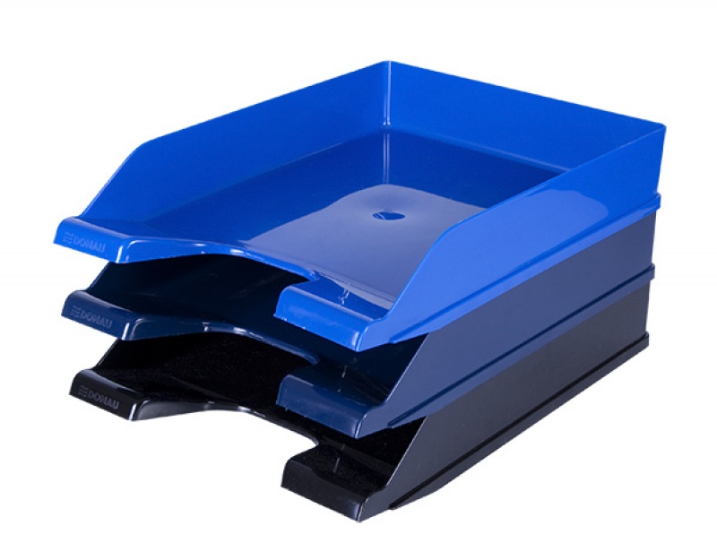 Szufladka A4 granatowa tacka półka na dokumenty Kolor niebieski