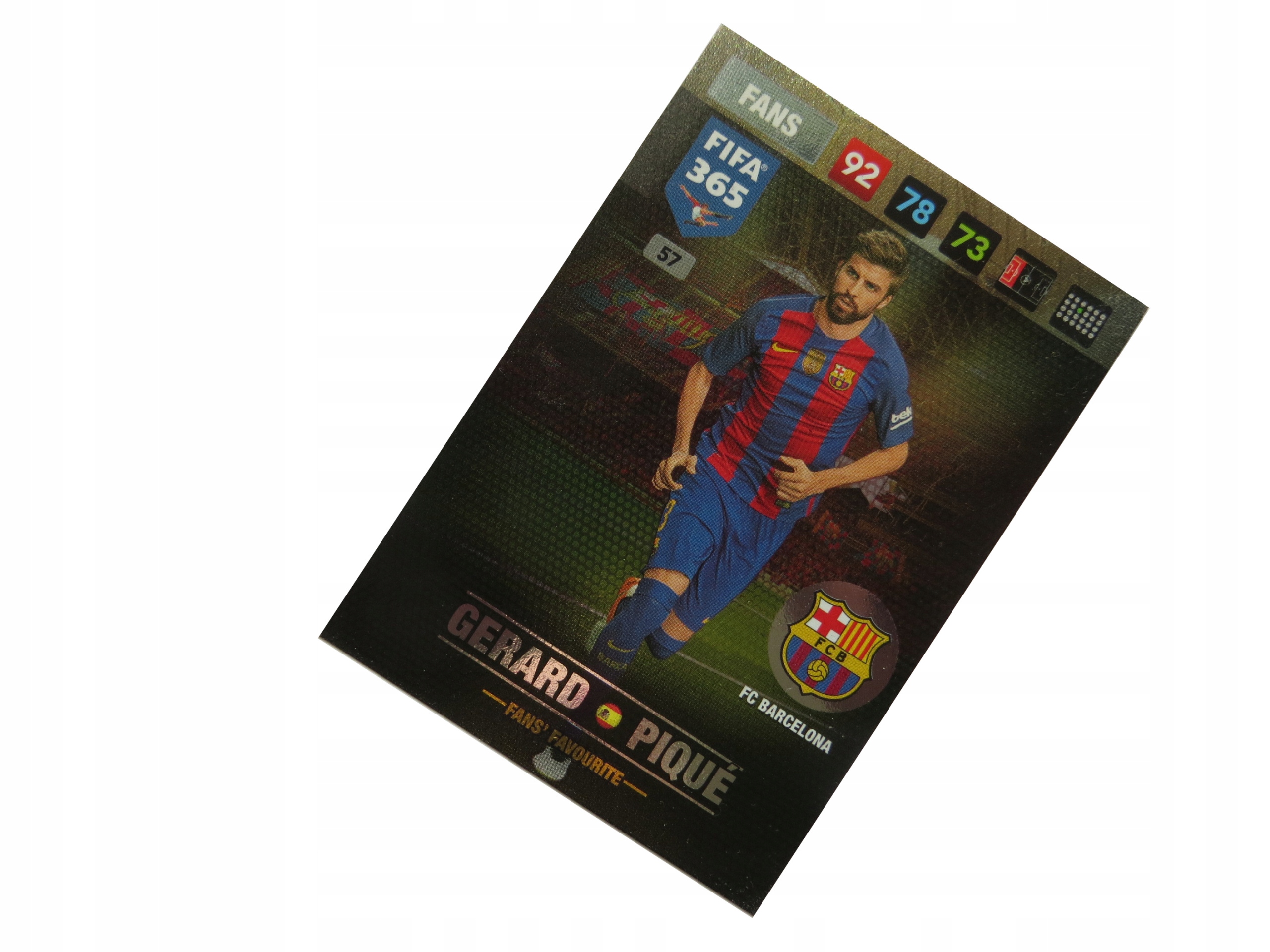 Panini Fifa 365 2017 Karta Fans Favourite 57 Gerard Pique Fc Barcelona