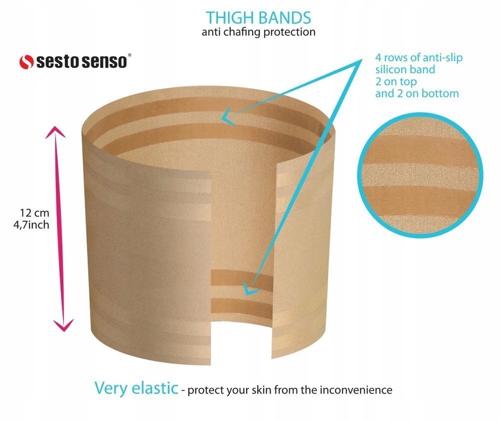 [Sesto Senso] Samonośne Opaski Na Uda [L] Marka Sesto Senso