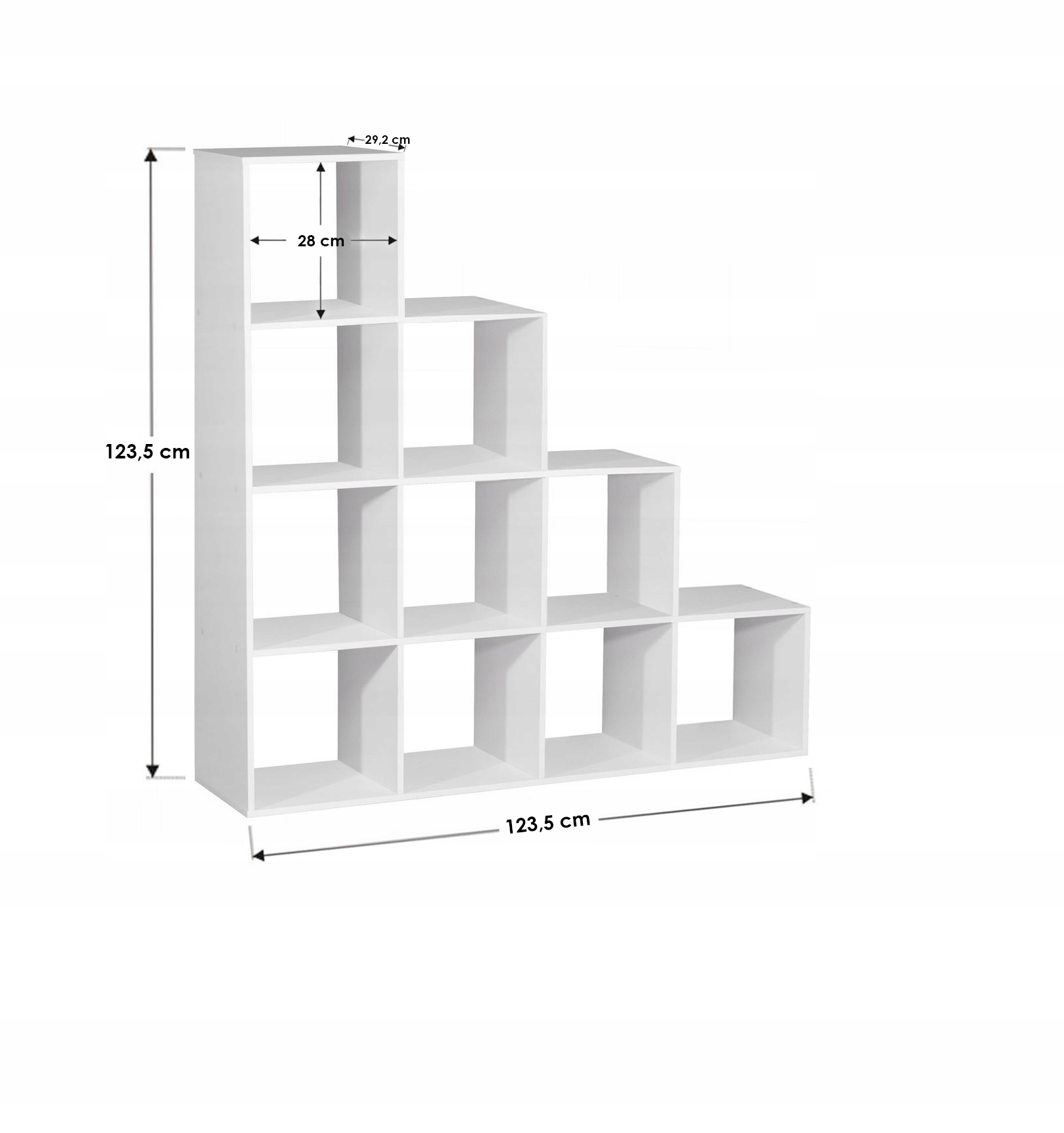 POLICOVÁ PODLAHOVÁ VIAZACIA POLICA CELÁ BIELA Kód výrobcu: 69229