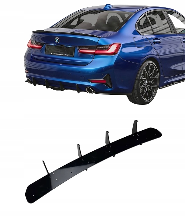 Zadný Difuzér Bežného Štandardného Predliftu Pre Bmw G20 G21 2018-2021