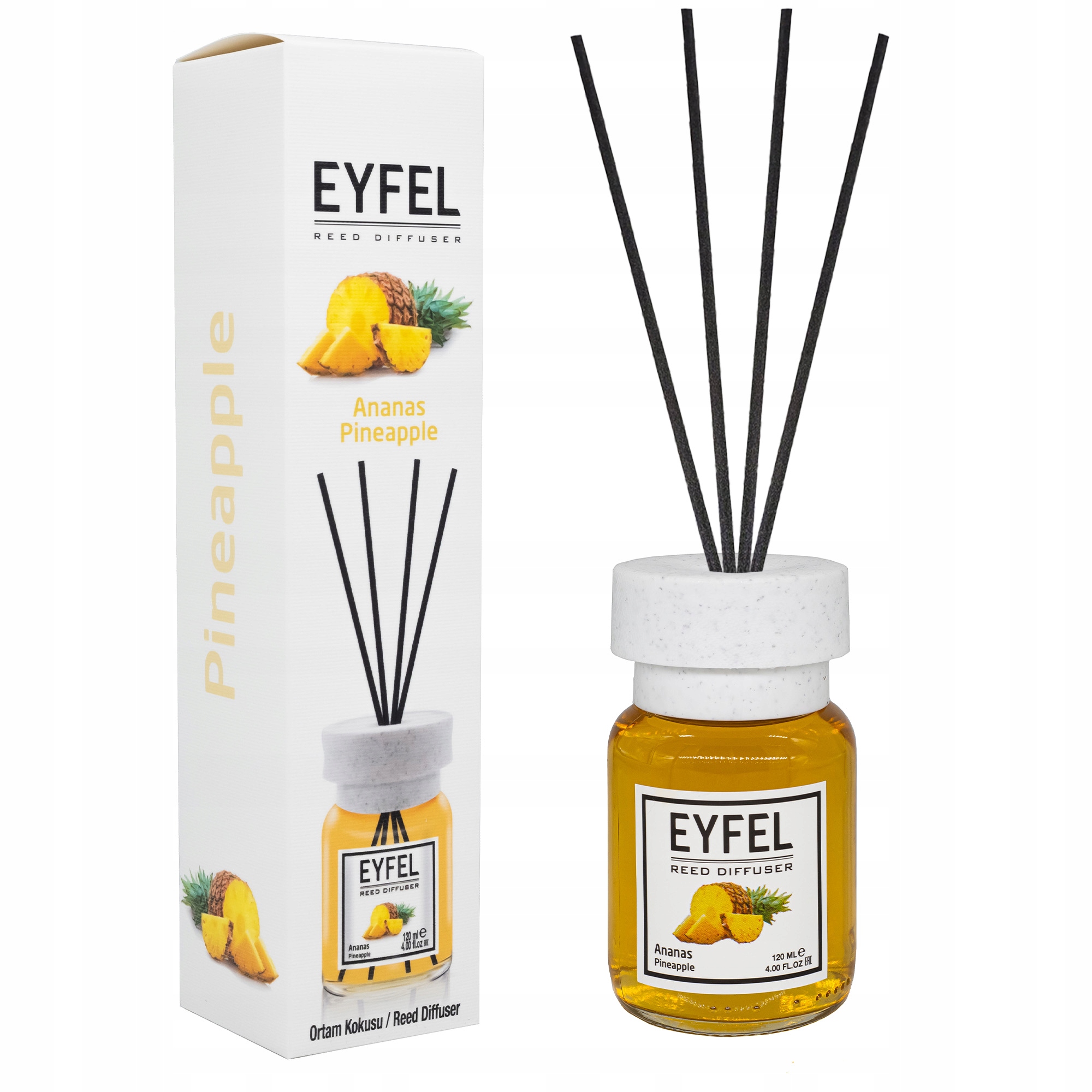 

Eyfel Dyfuzor Z Patyczkami 120 ML Ananas