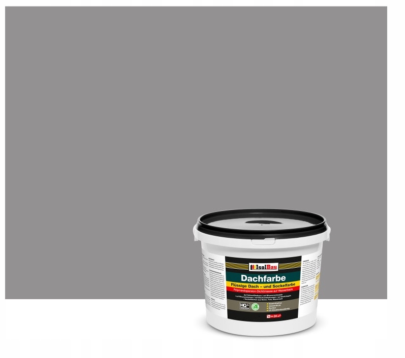 FARBA DACHOWA MEMBRANA IZOLACJA CIEMNY SZARY 7kg Marka IsolBau