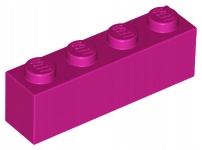 

Lego 3010 Klocek 1x4 Magenta 6056373 4206364 1sztN
