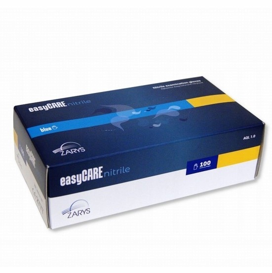 

Rękawiczki nitrylowe EasyCARE niebieskie 100szt M