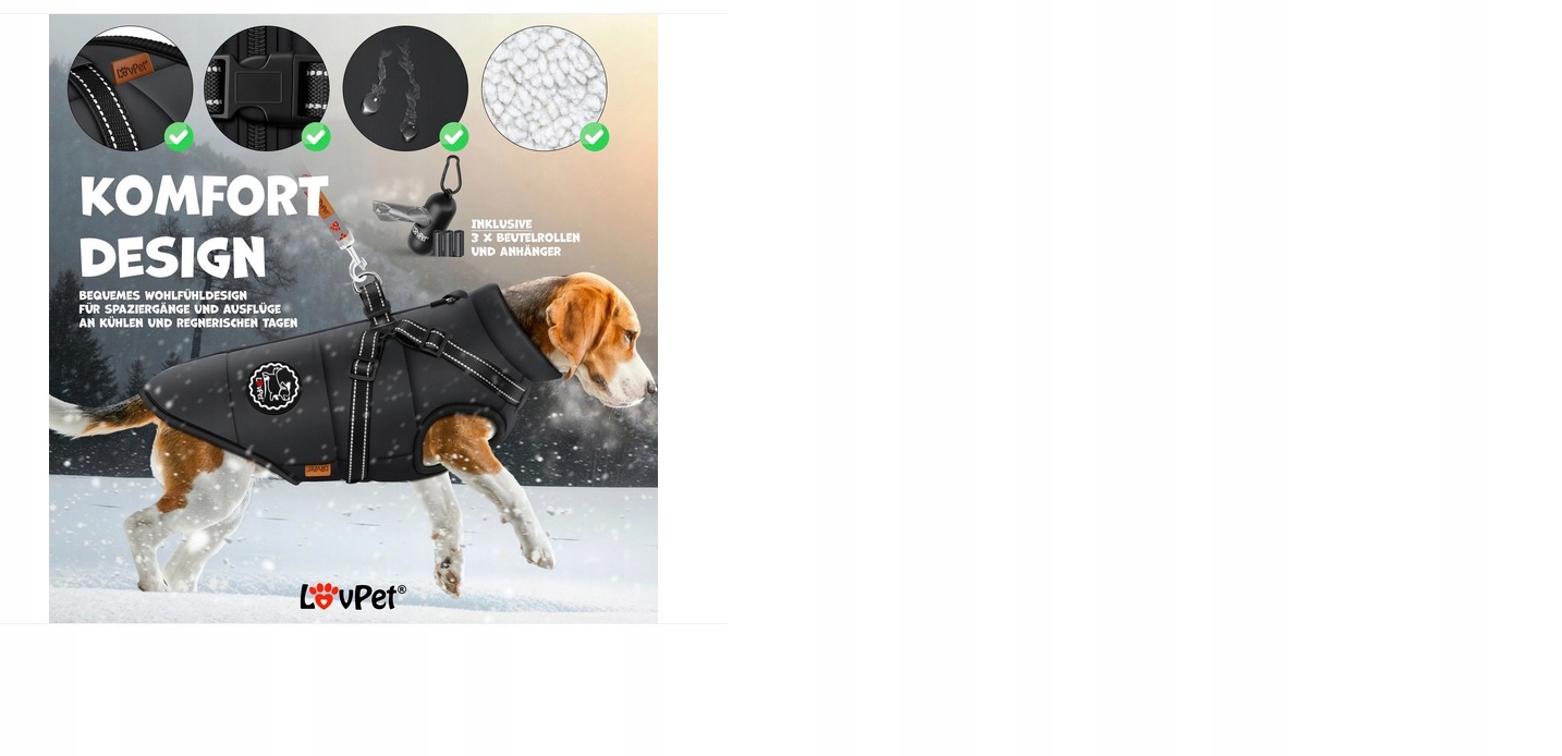 Bunda Lovpet černá XL