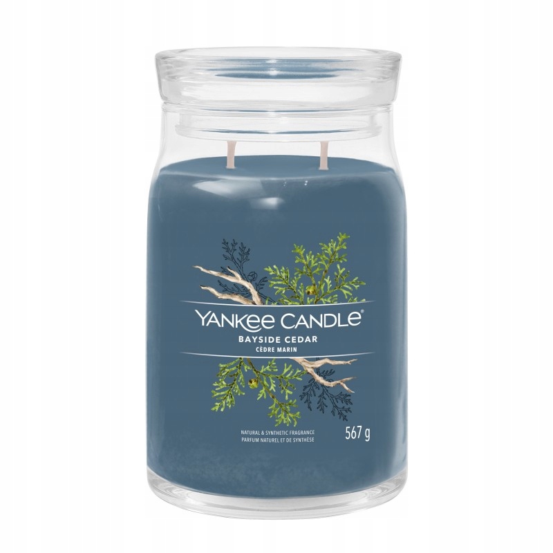 Bayside Cedar – Yankee Candle Signature – velká svíčka se dvěma knoty