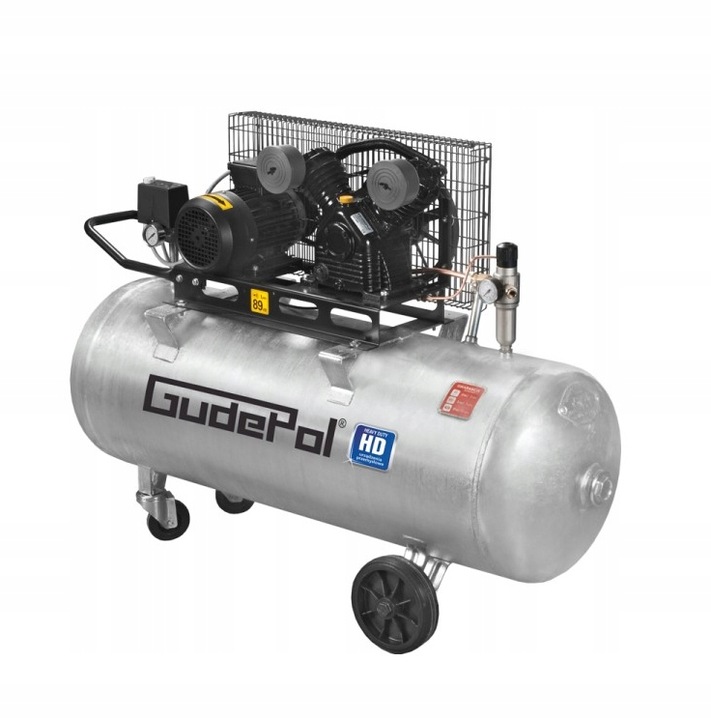 Gudepol Kompresor tłokowy sprężarka olejowa 200L 510 l/min