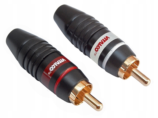 

Wtyk Rca/cinch na kabel pozłacany Hq Vitalco 2szt