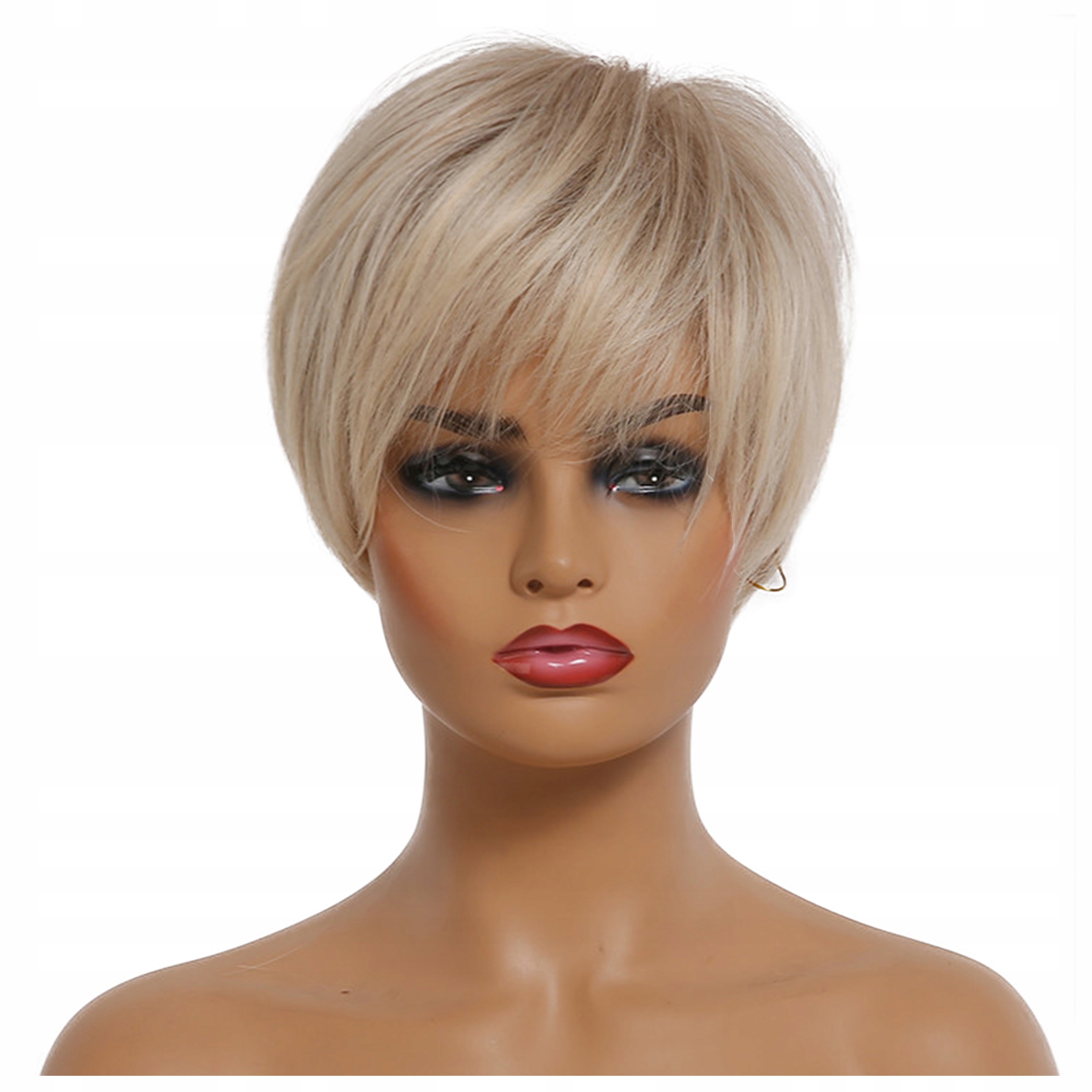 

Peruka proste włosy Jak Naturalne jasny Blond