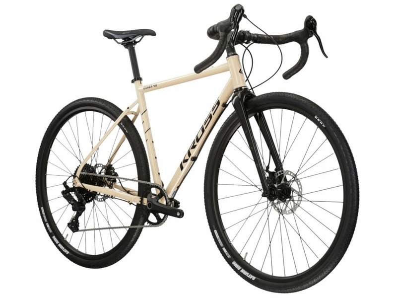 Rower gravel Kross Esker 4.0 L21 28 cali męski Kremowo-czarny