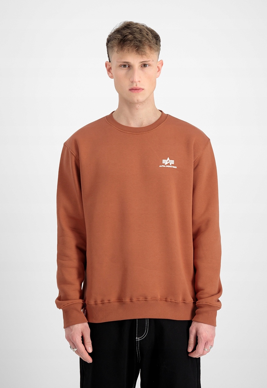 mikina Basic Sweater Small Logo hazel brown L