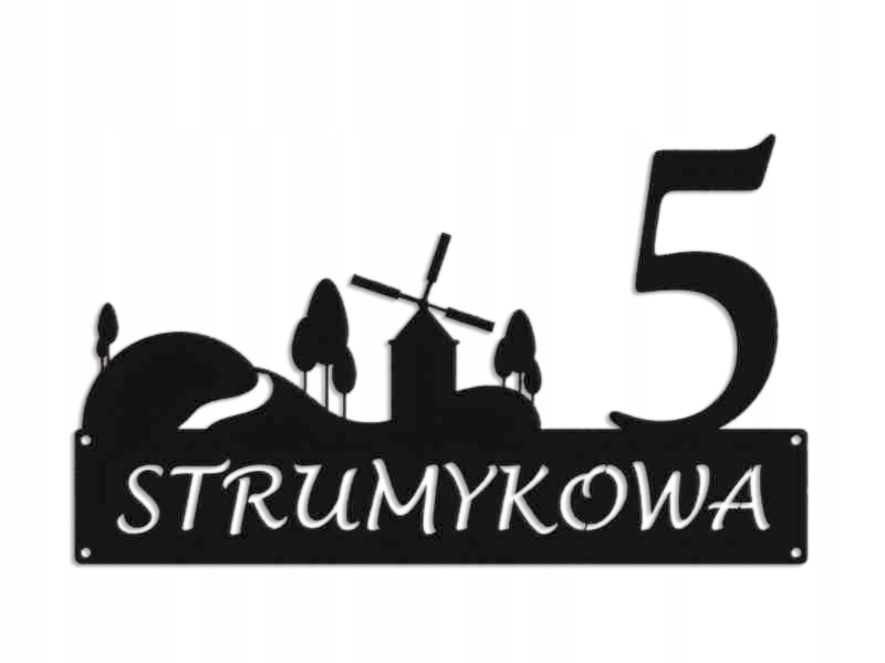Číslo Na Dom 60 cm Tabuľa Adresa Ocel 2 mm Grafika 5720