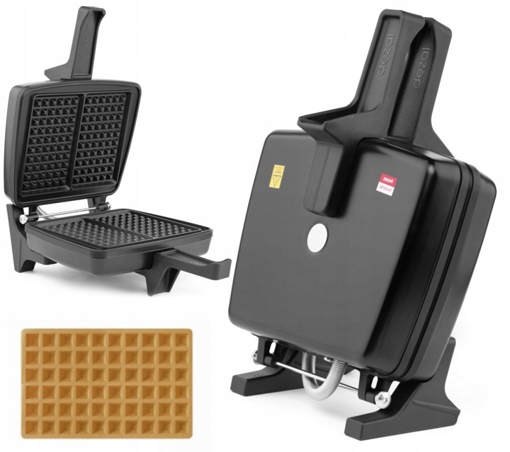 Vaflovač Dezal 301.4.1 N černý 1300 W Nepřilnavý povrch