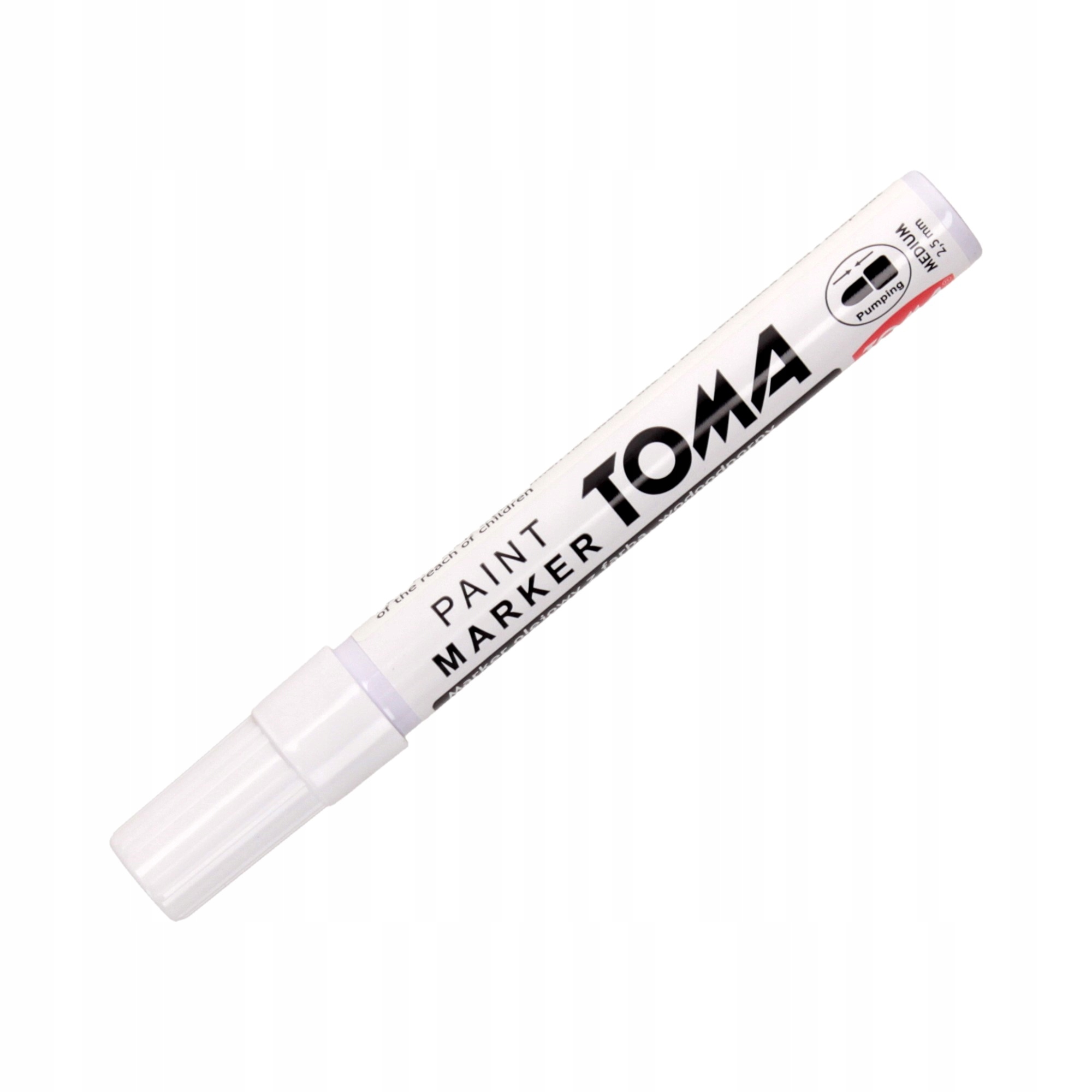 Marker olejowy 2.5mm biały Toma TO440.