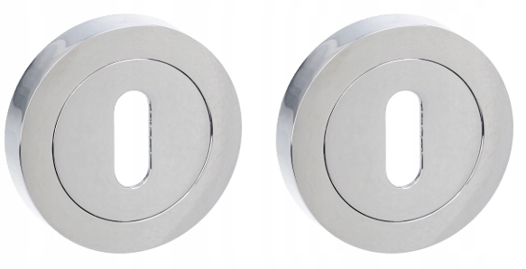 

Rozeta okrągła chrom klucz Domino