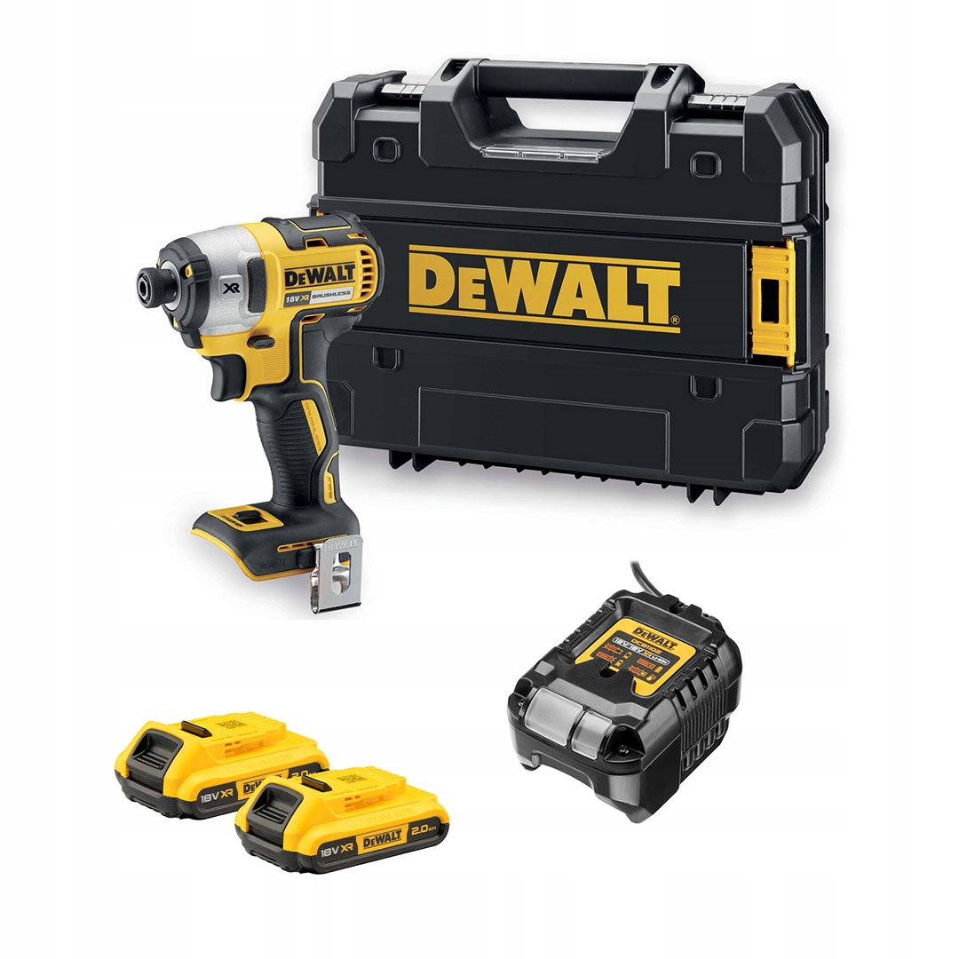 Příklepový šroubovák DeWALT DCF887D2 18V Xr Bl 3 rychlosti 205 Nm 2x2 Ah kufr