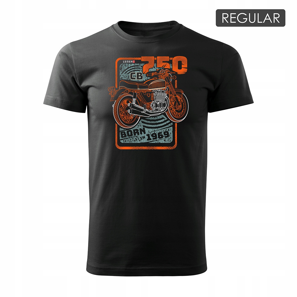 

Koszulka motocyklowa z motocyklem Honda Cb 750