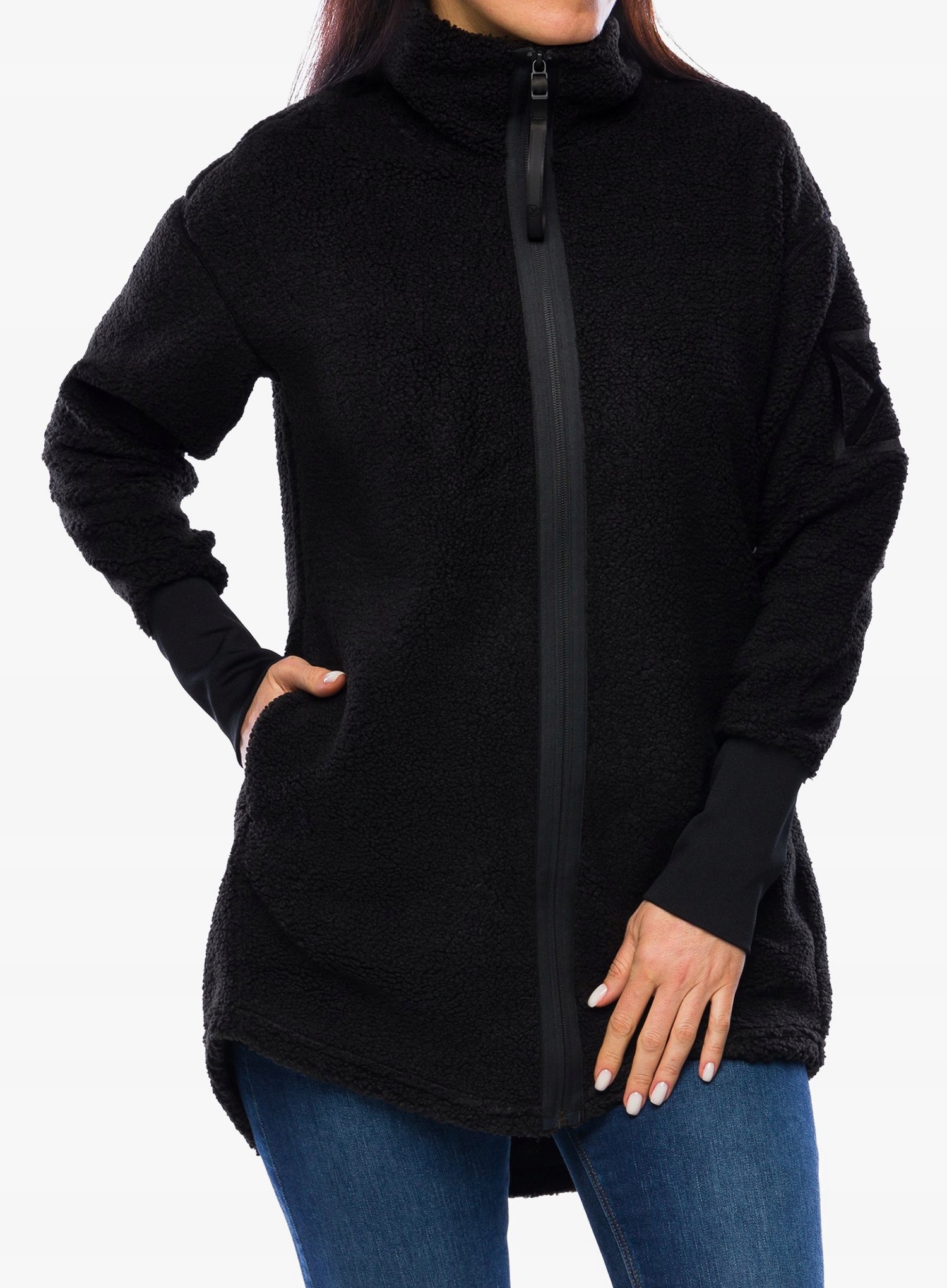 Fleecová Mikina dámské Didriksons Sally Full Zip 2 černá 36 (s)