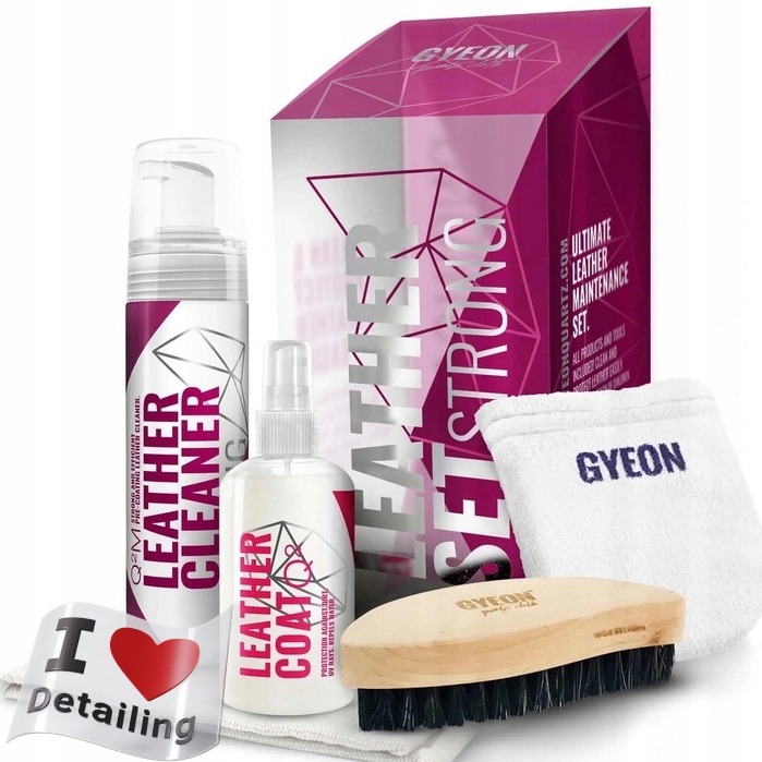 Gyeon Q2M Leather Set Strong Zestaw Pielęgnacja mocno zabrudzonej skóry