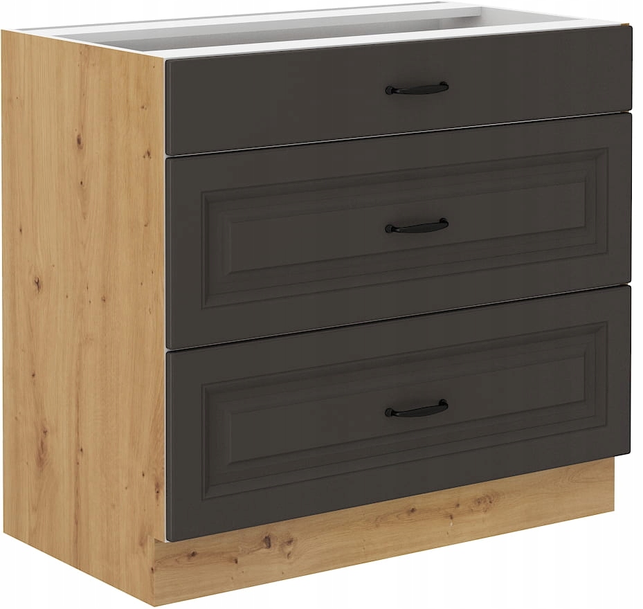 Kuchyňská Skříňka Stilo Zásuvky Grafit Artisan 80 CM