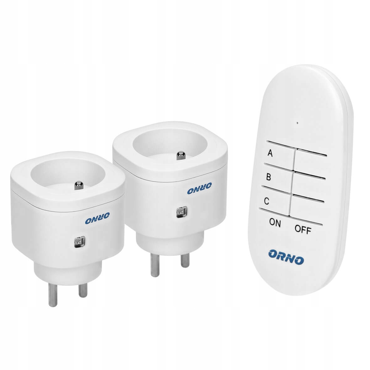 

Gniazdo bezprzewodowe z pilotem 2+1 Orno OR-GB-439